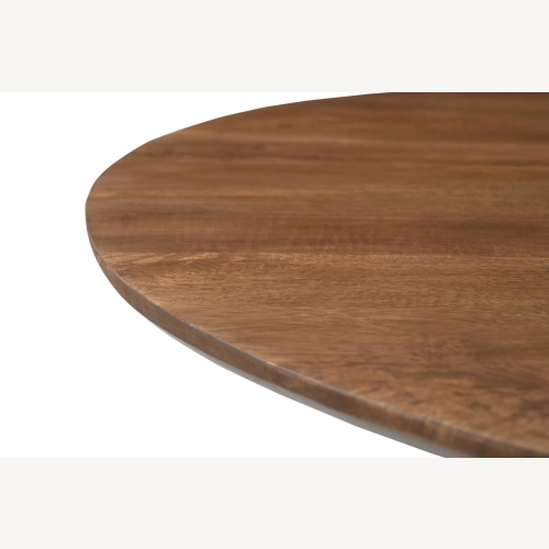 Marmoholz Bellagio – Stół do jadalni | Brązowy Mango | Ø140 cm